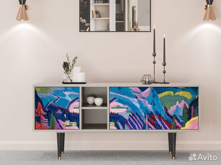 Тв-тумба T5 - Сатин - Davos Winter