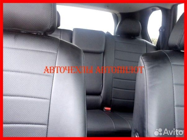 Чехлы Автопилот Nissan Note из экокожи чёрные