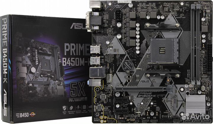 Материнская плата asus prime B450M-K