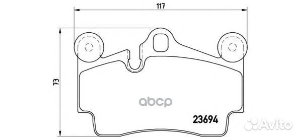 Колодки тормозные P85070 P85070 Brembo