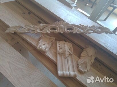 Резные элементы из массива изделия чпу