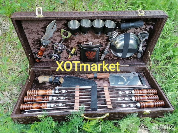 Набор шампуров в кейсе