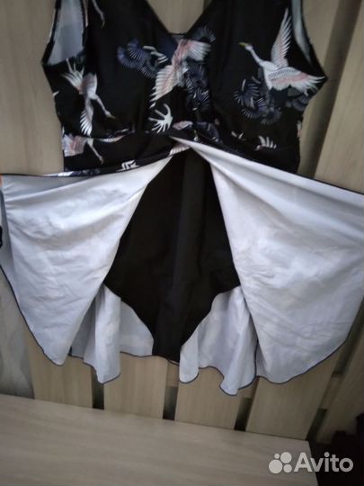 Купальник женский слитный с юбочкой вокруг