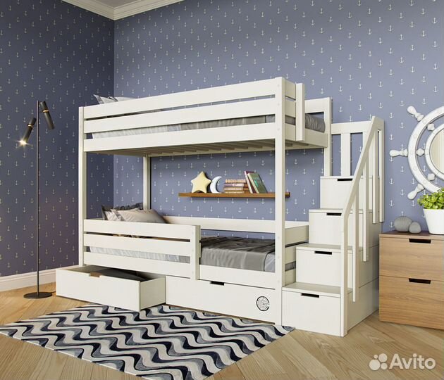 Детская кровать двухъярусная