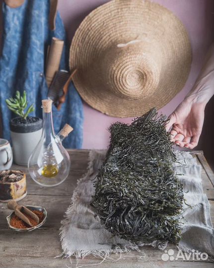 Морская капуста резаная сухая чистая 10 кг мешок