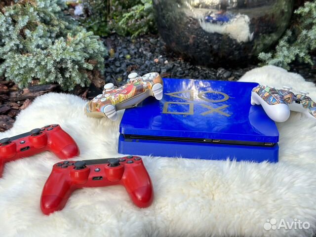 Игровая приставка Sony ps4 slim 500gb blue