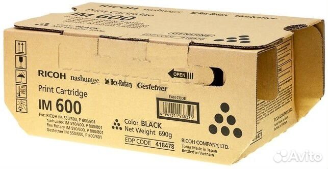 418478 Тонер-картридж ricoh