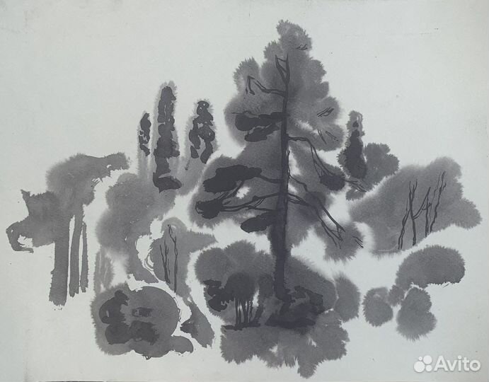 Графика. Пейзаж пастелью. Наброски