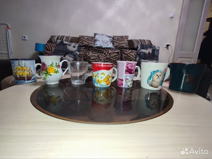 Посуда - тарелки, кружки, рюмки, бокалы