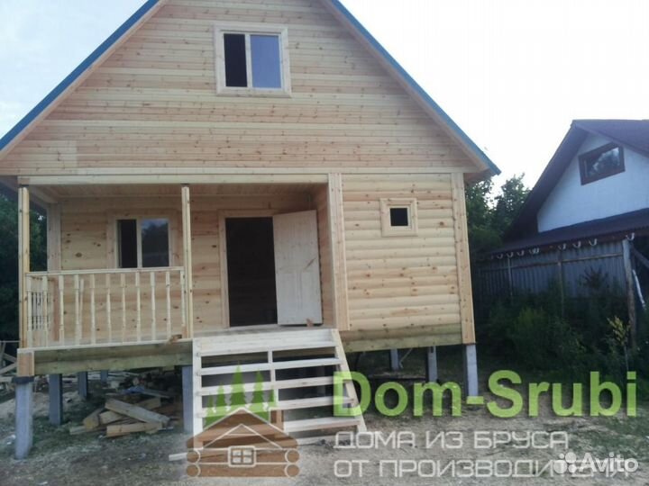 Приморск-Хорошая надёжная Баня из бруса Б-21 (6х6)