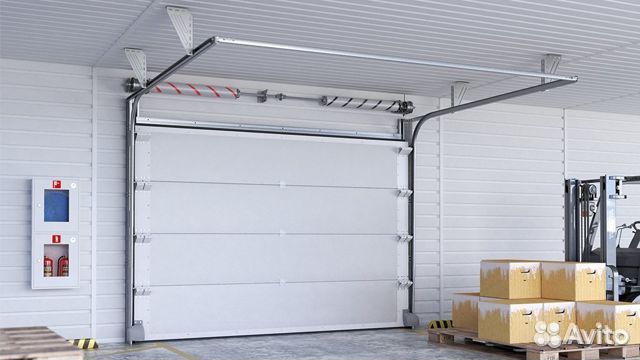Ворота гаражные секционные автоматические Дорхан