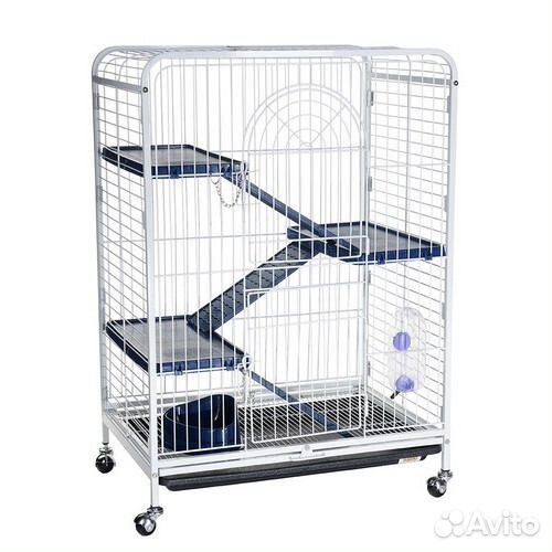 Клетка для шиншилл и хорьков на колесах 64х43,5х92