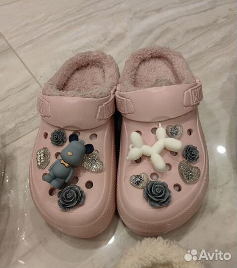 Crocs сабо утепленные