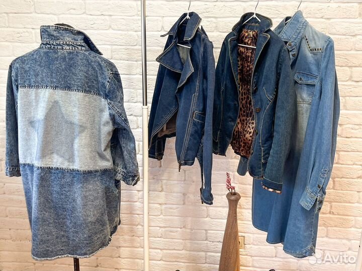 Женская куртка джинсовая пиджак джинсовый плащ