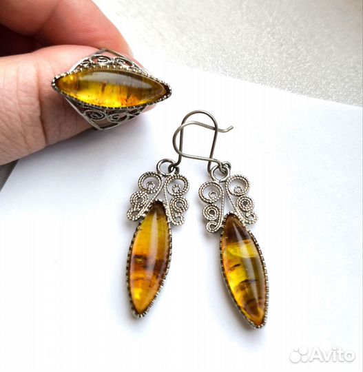 Серьги и кольцо