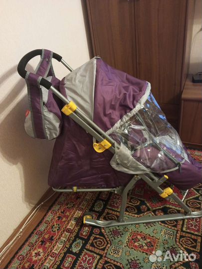 Детские санки коляска