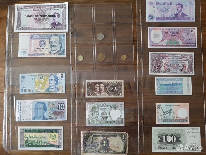 Монеты и купюры мира с 1-34 номер. Новые