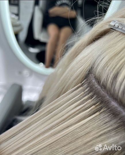 Наращивание волос на дому