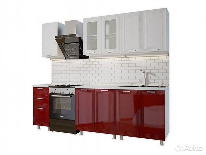 Кухня Монро тумба 8М1 корп белый фасад 8М1 монр