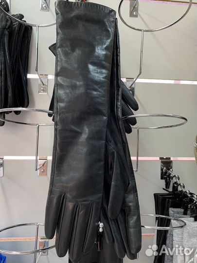 Перчатки длинные GSG кожа козлика