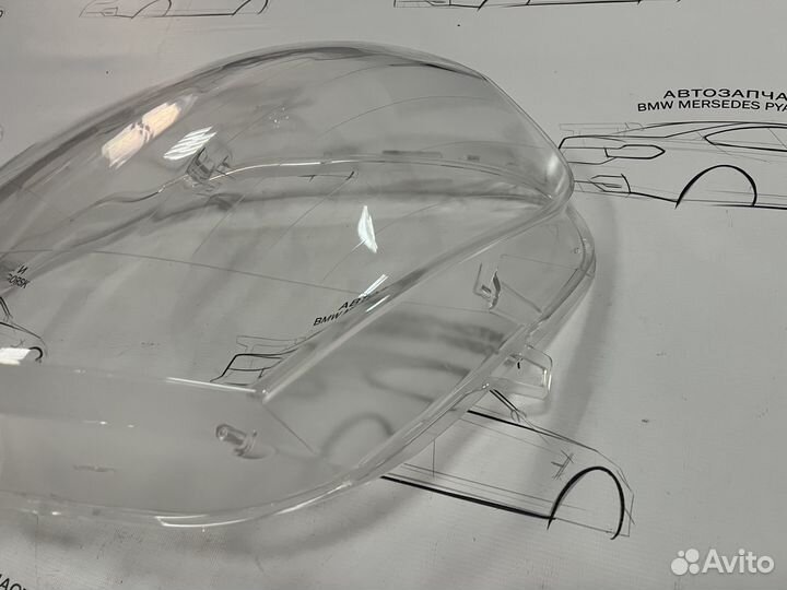 Водительское стекло фары Mercedes GL x164 X164