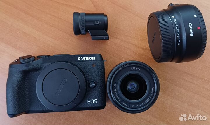 Canon EOS M6 Mark II kit + адаптер