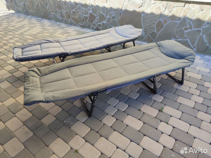 Раскладушка карповая, Шезлонг, для дачи дома новая
