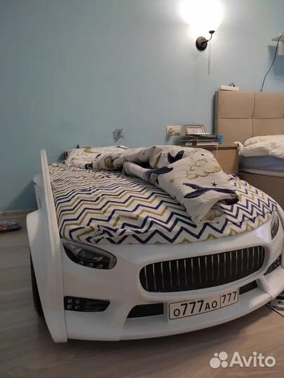 Кровать-машина NEO белая