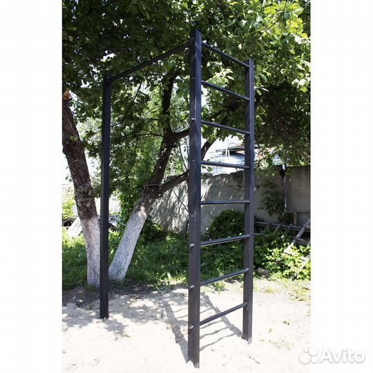 Уличная шведская стенка с турником RT1 оранжевая