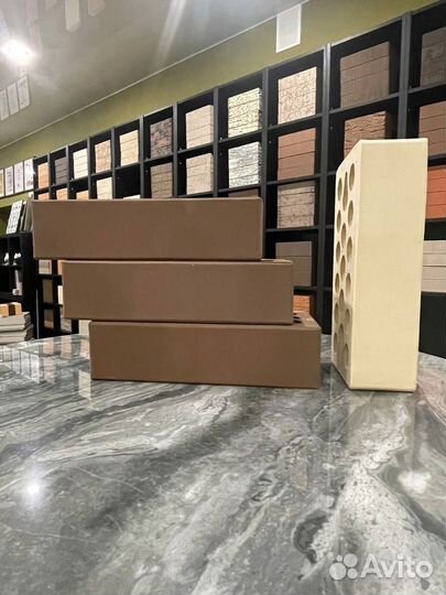 Кирпич керамический шоколад гладкий Керма