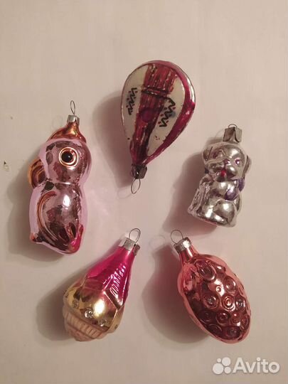 Елочные игрушки картонаж СССР