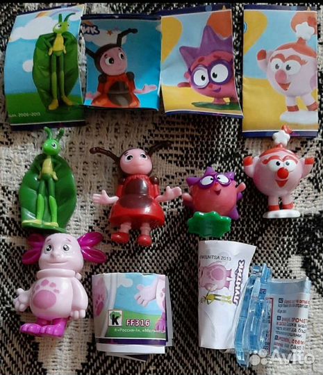 Игрушки серии и единички из киндер сюрприза