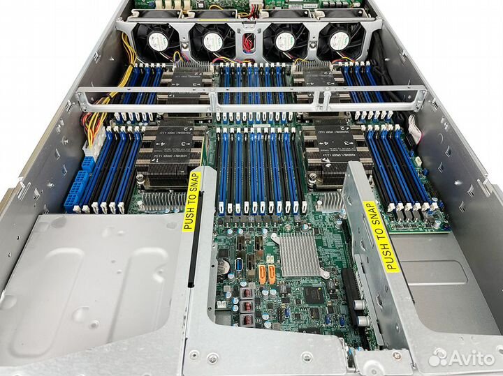 Сервер Supermicro 2049U-TR4 4xCPU 2* 2xGold 6138 128Gb