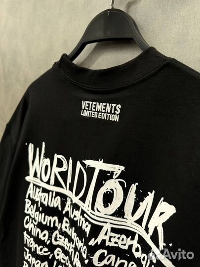 Vetements футболка vultures оверсайз