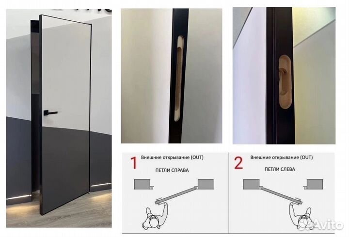 Скрытые межкомнатные двери под покраску