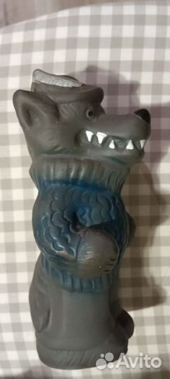 Волк резиновая игрушка СССР