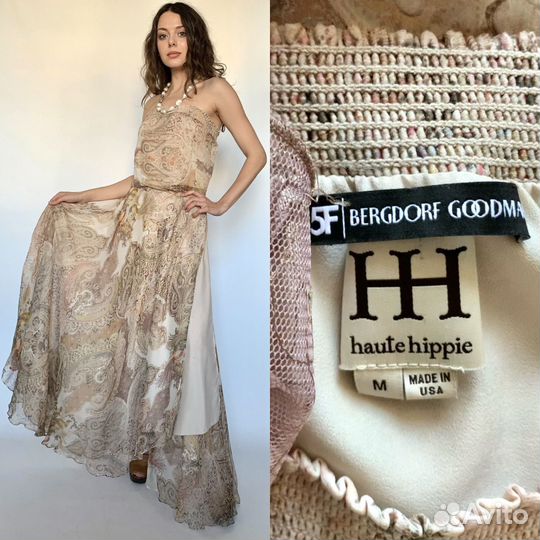 Шелковое платье США