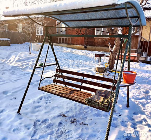 Садовая качеля бу