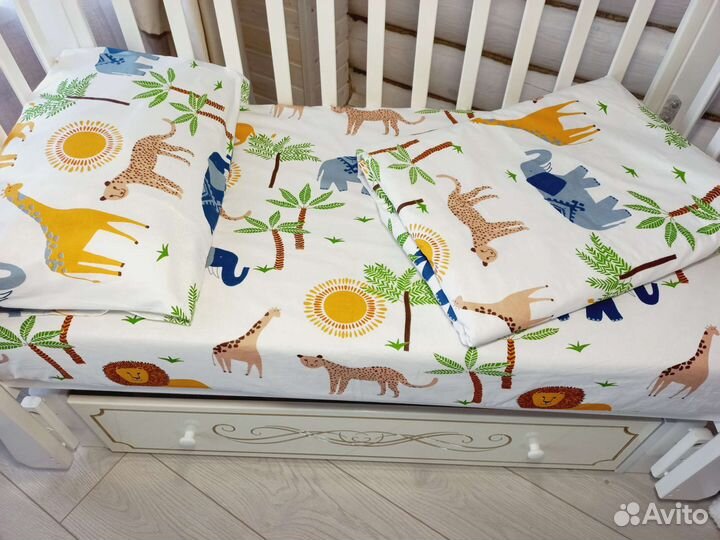 Комплект постельного белья в детскую кроватку