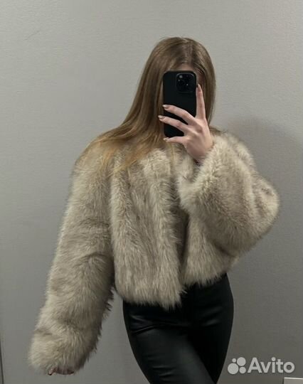 Шуба эко мех zara mango