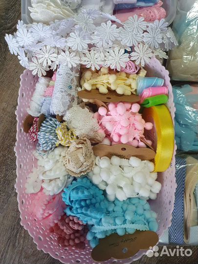 Кружево, ленты для скрапбукинга