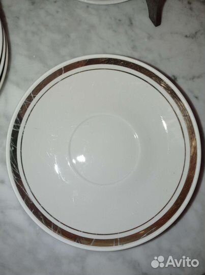 Блюдце, фарфор Южноуральского завод