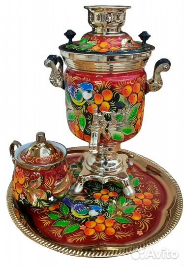 Самовар электрический 3 литра набор с автоотключем