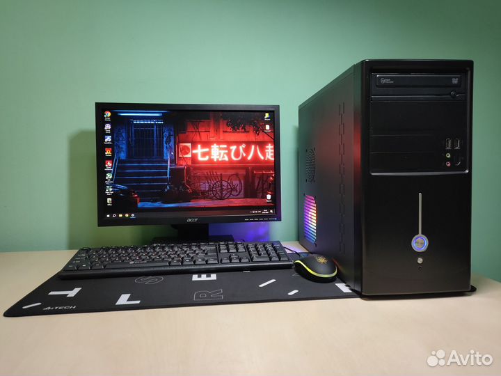 Игровой пк intel i3/ GT 1030/ Полный комплект