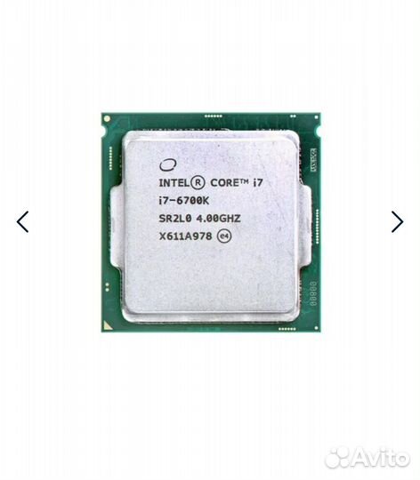 Процессор intel core i7 6700k