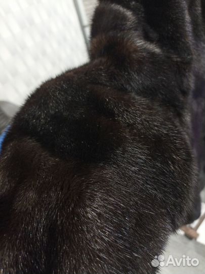 Шуба норковая с капюшоном