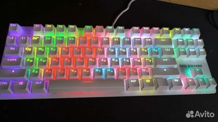 Red square keyrox tkl skeleton