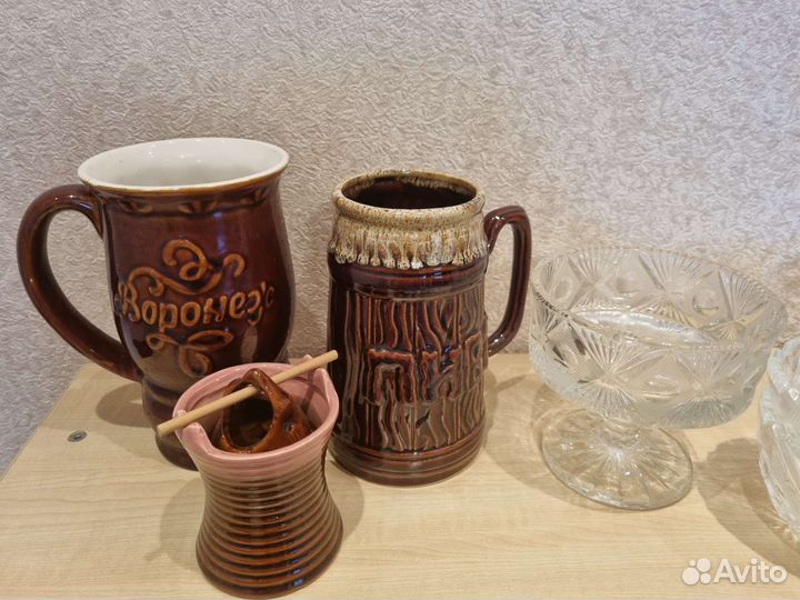 Посуда керамическая, хрустальная