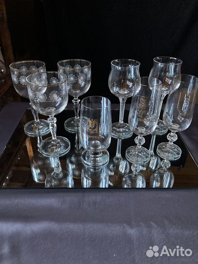 Бокалы,фужеры Богемия Чехословакия 70-е