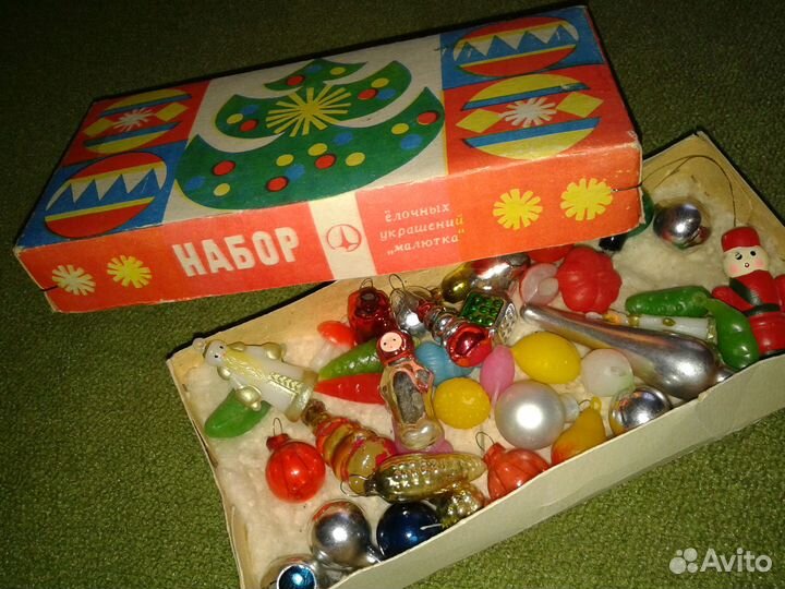 Набор елочных игрушек СССР